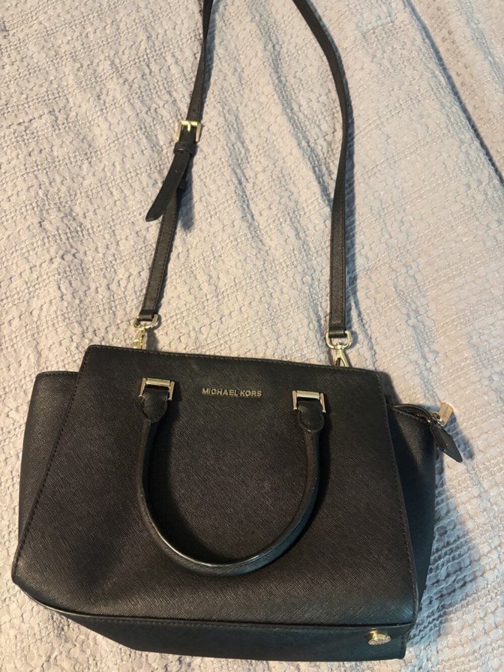 Michael kors Size ONE SIZE Structured Saffiano Leather Shoulder Bag - Picture 6 of 6